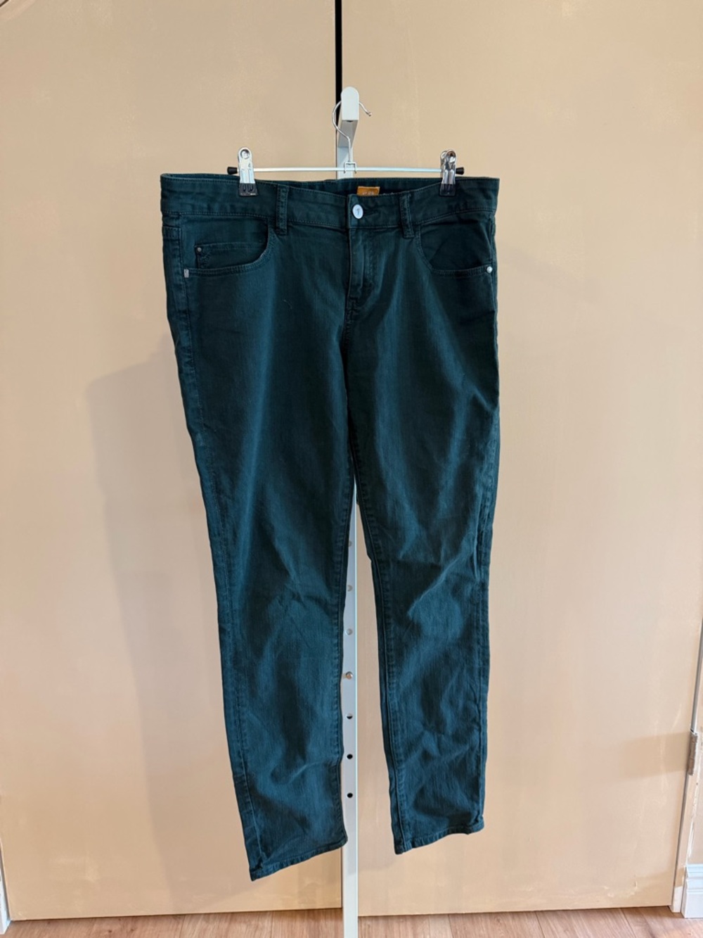 Pilcro and the Letterpress Teal Green Skinny Jeans 29